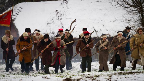 Scena z kręconego w Radomiu filmu o Powstaniu Styczniowym.