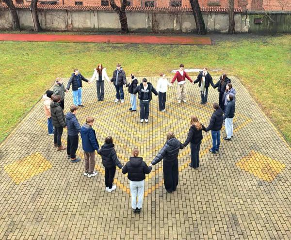 Serce dla Dominika, jeden z wyrazów wsparcia uczniów 