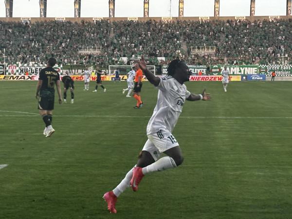 Abdoul Tapsoba, strzelec hat trika w meczu z Lechią