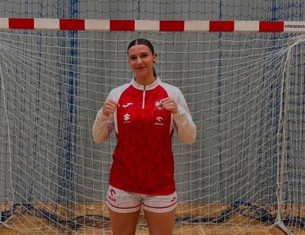 Kamila Bieniek, w barwach reprezentacji Polski juniorek
