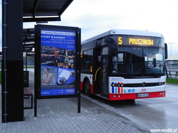 Komunikat MZDiK dotyczy przystanku linii numer 5