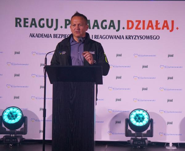 Jarosław Krzyżanowski, podsumował Akademię Bezpieczeństwa i Reagowania Kryzysowego