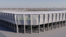 Wizualizacja elewacji stadionu