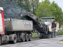 ul. Rapackiego - zrywanie asfaltu