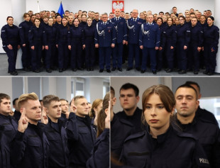 Oto 73 nowych policjantów, którzy złożyli przysięgę w Radomiu [FOTO]