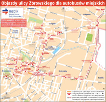 Mapa objazdów