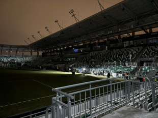 Stadion przy ul. Struga 63 po odwołaniu meczu Radomiak - Arka