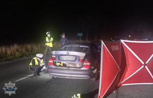 BMW zderzyło się z sarną, która wpadła do auta. Nie żyje 34‑letnia pasażerka