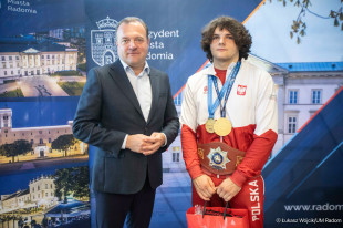 Radosław Witkowski podczas spotkania z Tomaszem Mitalem