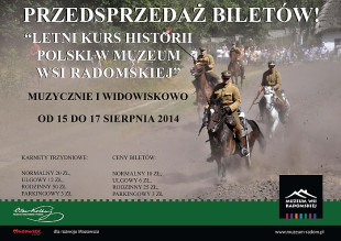 Letni kurs historii w skansenie. Będzie muzycznie i widowiskowo