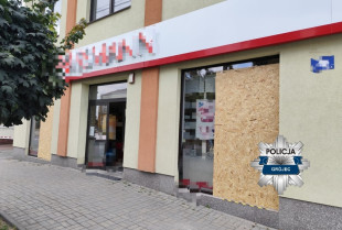 Niecodzienny spacerowicz. Wybił trzy szyby