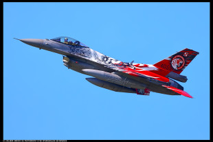 F-16 w malowaniu szykowanym na Air Show Radom 2025