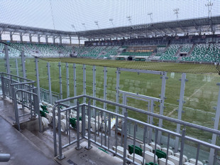 Sektor gości na stadionie Radomiaka 