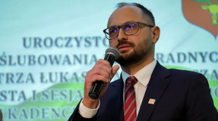 Łukasz Miśkiewicz, burmistrz Pionek