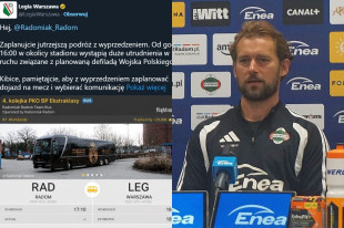 Trener Tomasz Kaczmarek odpowiedział Legii Warszawa