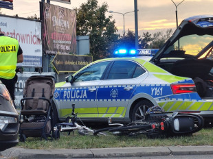 Wypadek na rondzie Matki Boskiej Fatimskiej w Radomiu
