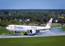 Boeing 777-300ER należący do Mavi Gök Airlines był pierwszym samolotem tego typu obsłużonym na Lotni