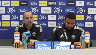 Bruno Baltazar (z lewej) i tłumacz Roland Thomas