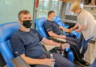 Pierwsza w tym roku zbiórka krwi radomskich policjantów