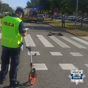 Kolejne dwa wypadki hulajnogistów w Radomiu. Wygląda, że nie z ich winy