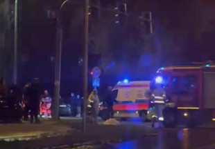 Wystrzelił hydrant na skrzyżowaniu Struga z 25 Czerwca [WIDEO]