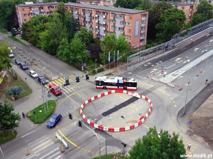 Czas na asfaltowanie ronda turbinowego Żeromskiego/Zbrowskiego. Objazdy!