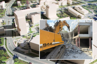 Ta spektakularna rozbiórka to tak naprawdę początek budowy nowego centrum Radomia [FOTO | WIDEO]