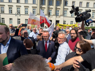 Spory polityczne podczas wiecu Stowarzyszenia 