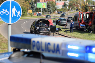 Wypadek na ul. Szarych Szeregów w Radomiu