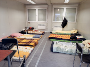 Ogrzewany kontener dla osób bezdomnych