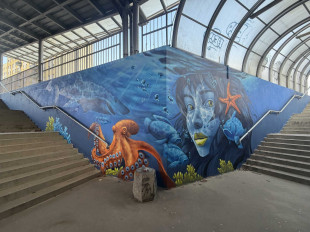 Przejście podziemne na Ustroniu pod ulicą Grzecznarowskiego nabiera nowego wyglądu [FOTO | WIDEO]