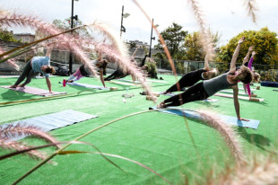 Joga na tarasie