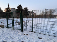 Wyjście z parkingi kibiców drużyny gości