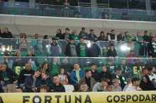 Kibice na meczu Radomiaka z Lechem