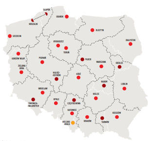 Propozycja podziału administracyjnego wg dra. Łukasza Zaborowskiego. Wariant minimalny