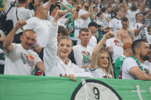 Doping kibiców podczas meczu Legii z Radomiakiem