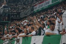 Doping kibiców podczas meczu Legii z Radomiakiem