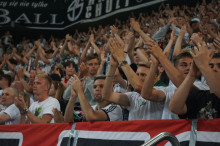 Doping kibiców podczas meczu Legii z Radomiakiem