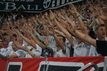 Doping kibiców podczas meczu Legii z Radomiakiem