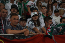 Doping kibiców podczas meczu Legii z Radomiakiem