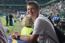 Doping kibiców podczas meczu Legii z Radomiakiem