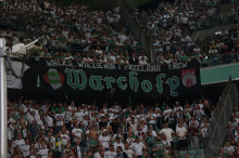 Doping kibiców podczas meczu Legii z Radomiakiem