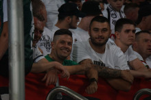 Doping kibiców podczas meczu Legii z Radomiakiem