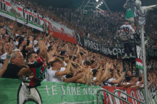 Doping kibiców podczas meczu Legii z Radomiakiem
