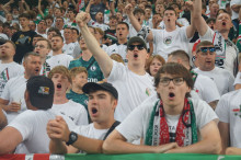 Doping kibiców podczas meczu Legii z Radomiakiem