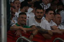 Doping kibiców podczas meczu Legii z Radomiakiem