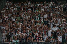Doping kibiców podczas meczu Legii z Radomiakiem