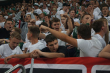 Doping kibiców podczas meczu Legii z Radomiakiem
