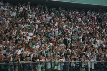 Doping kibiców podczas meczu Legii z Radomiakiem