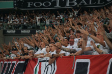 Doping kibiców podczas meczu Legii z Radomiakiem